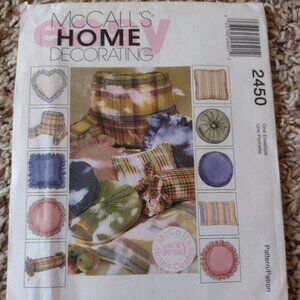 McCall's pillow cover patterns